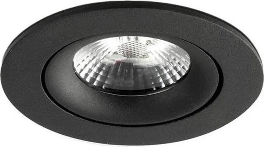 NAIS Luce da incasso orientabile nera 02111002