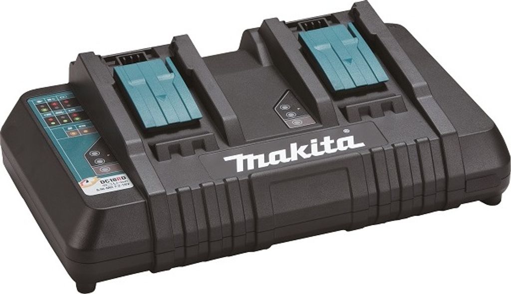 Makita Doppel-Schnellladegerät DC18RD 196933-6 Produktbild 