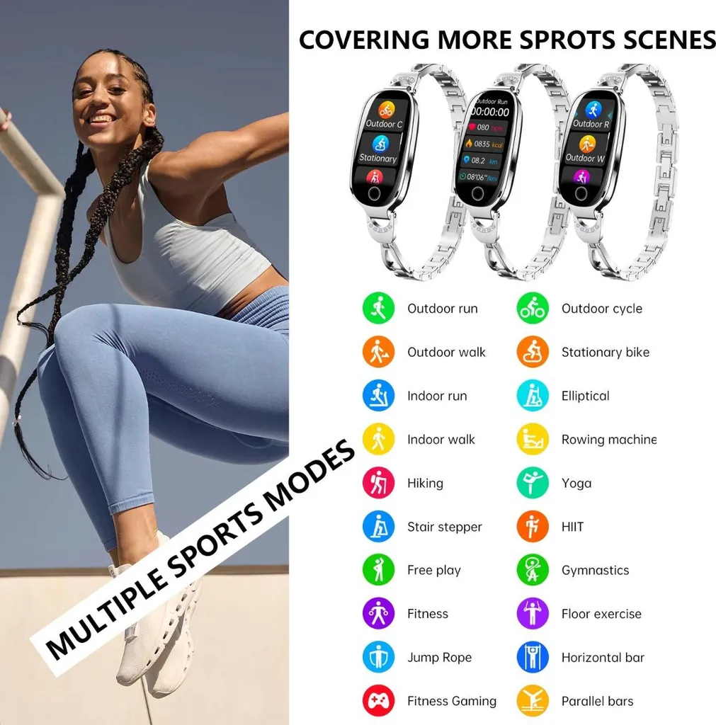 Recensione INF Smartwatch Donna: Acciaio, SpO2 e Pressione - Offerta - 5