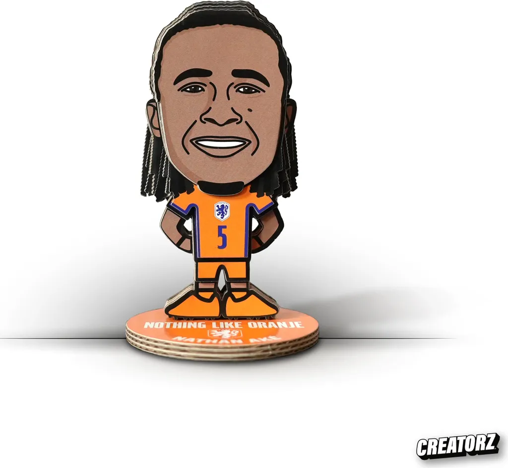 Déco Foot Nathan Aké Pays-Bas EURO 2024 - Idée Cadeau Fan Football 3D
