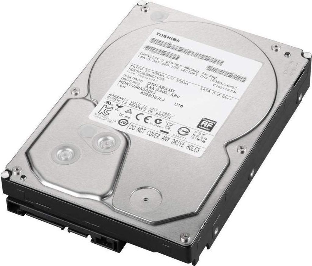 Toshiba 3.5" 2TB SATA, 2 TB, 5700 RPM, 32 MB, 3.5", SATA Produktbild 