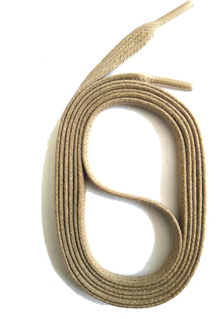 SNORS gewachste Schnürsenkel flach - SAND - 6-7mm - 150cm