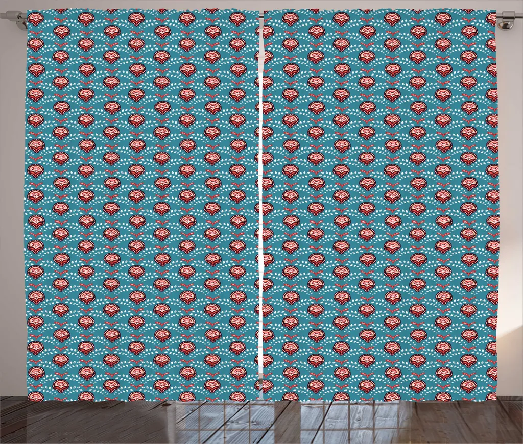 Rideau de Salon 280x225 cm : Solution Déco Bohème Prête à Poser Bleu Marine