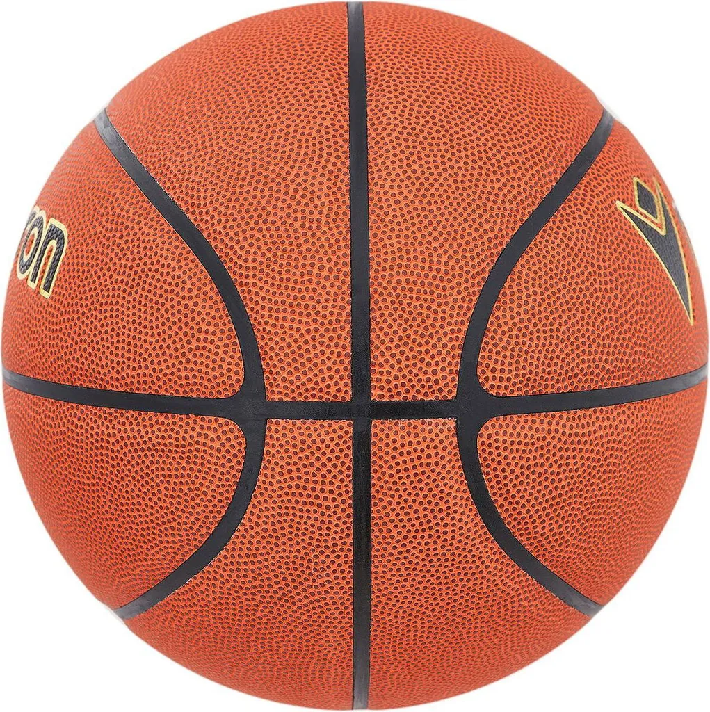 Ballon de basket taille 6 durable orange Macron Nobium Pro - 3