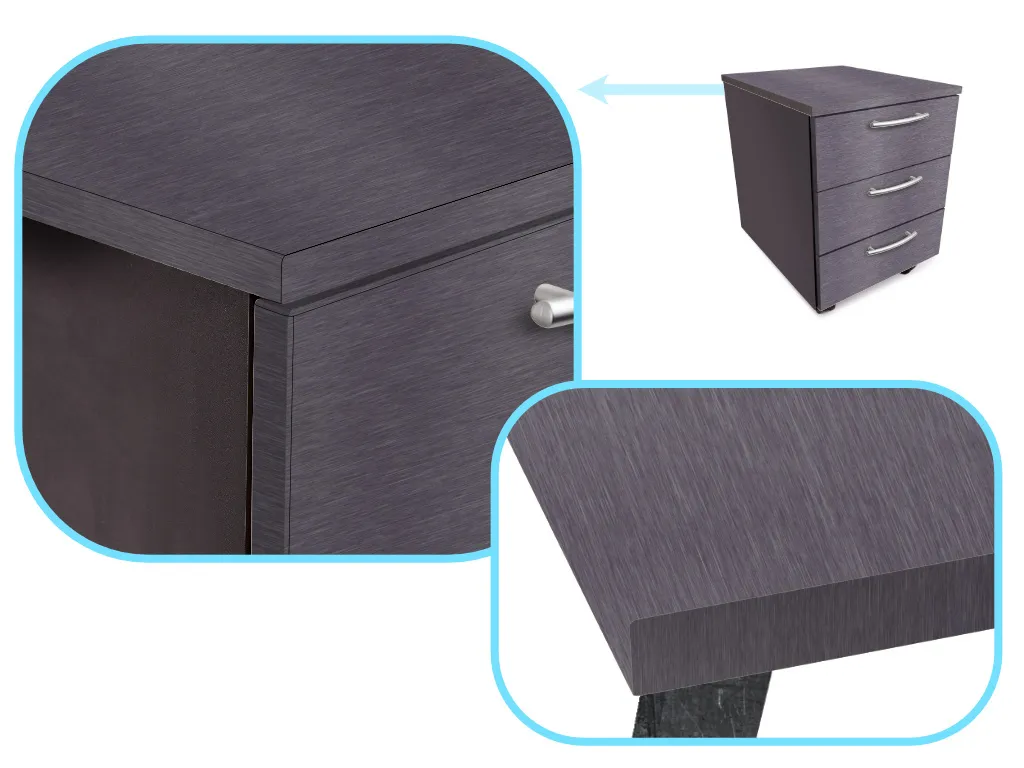 Rouleau de vinyle adhésif graphite brossé pour décoration extérieure - 4