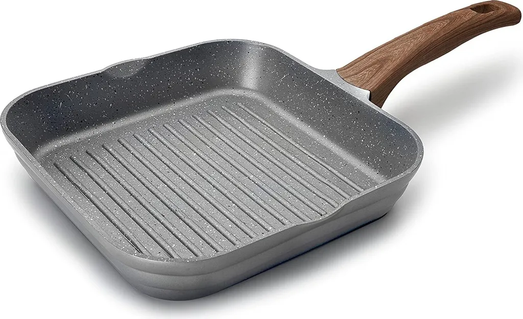 LACOR griglia ad induzione in alluminio Stilo28 cm, grigio, 28 cm