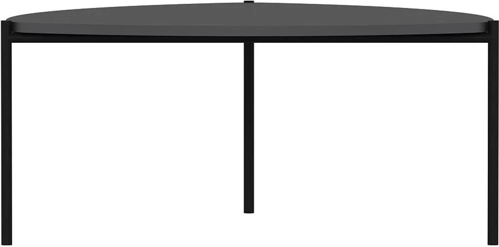 Table basse robuste Lenny coloris anthracite mat design moderne 90cm