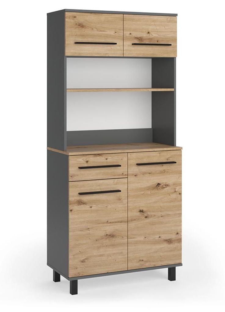 Kuchynský bufet Vicco Pure Remeselný dub/antracitová 80.2 x Obrázok produktu 