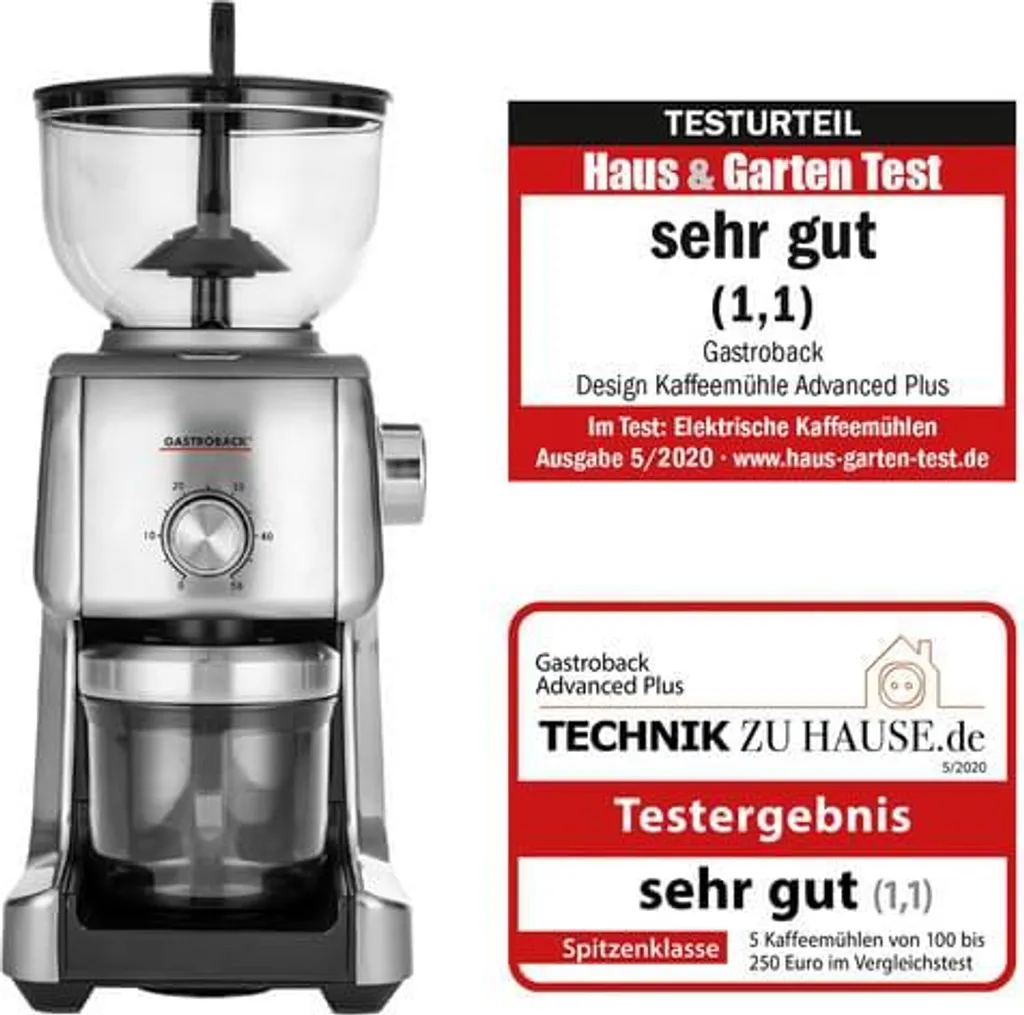 Gastroback Moulin 130W avec Lames Inox - Design Robuste et Performance - 4