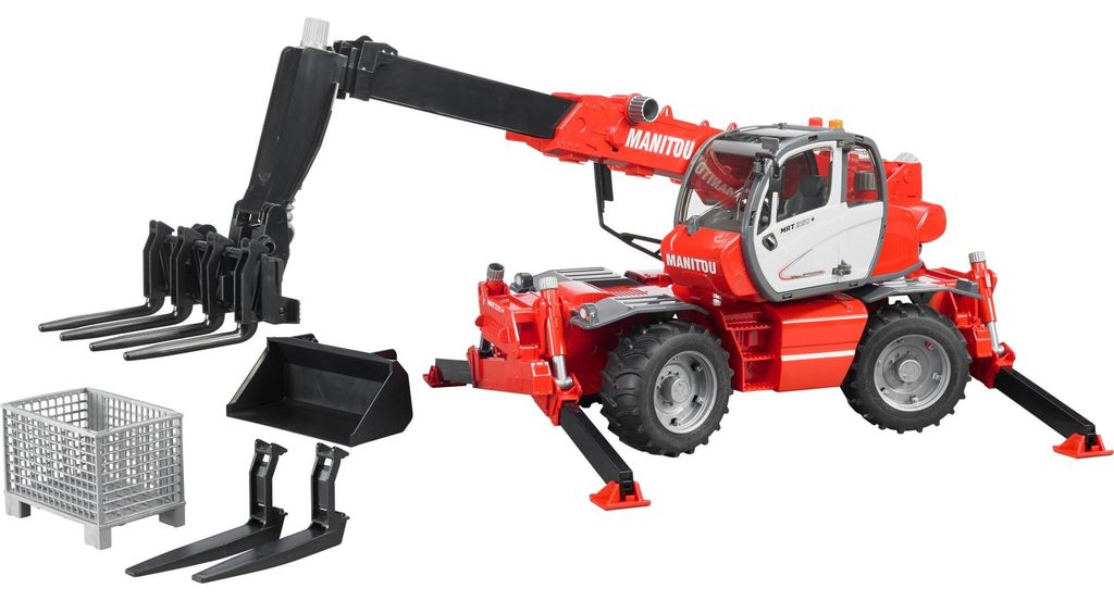 Bruder, Manitou Teleskoplader MRT 2150 1:16 mit Zubehör, 1 Produktbild 
