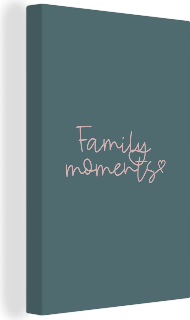 OneMillionCanvasses - Leinwandbilder - 90x140 cm, Sprichwörter - Zitate - Familie - Familienmomente, Wandbilder Kunstdruck Wanddekoration - Foto...