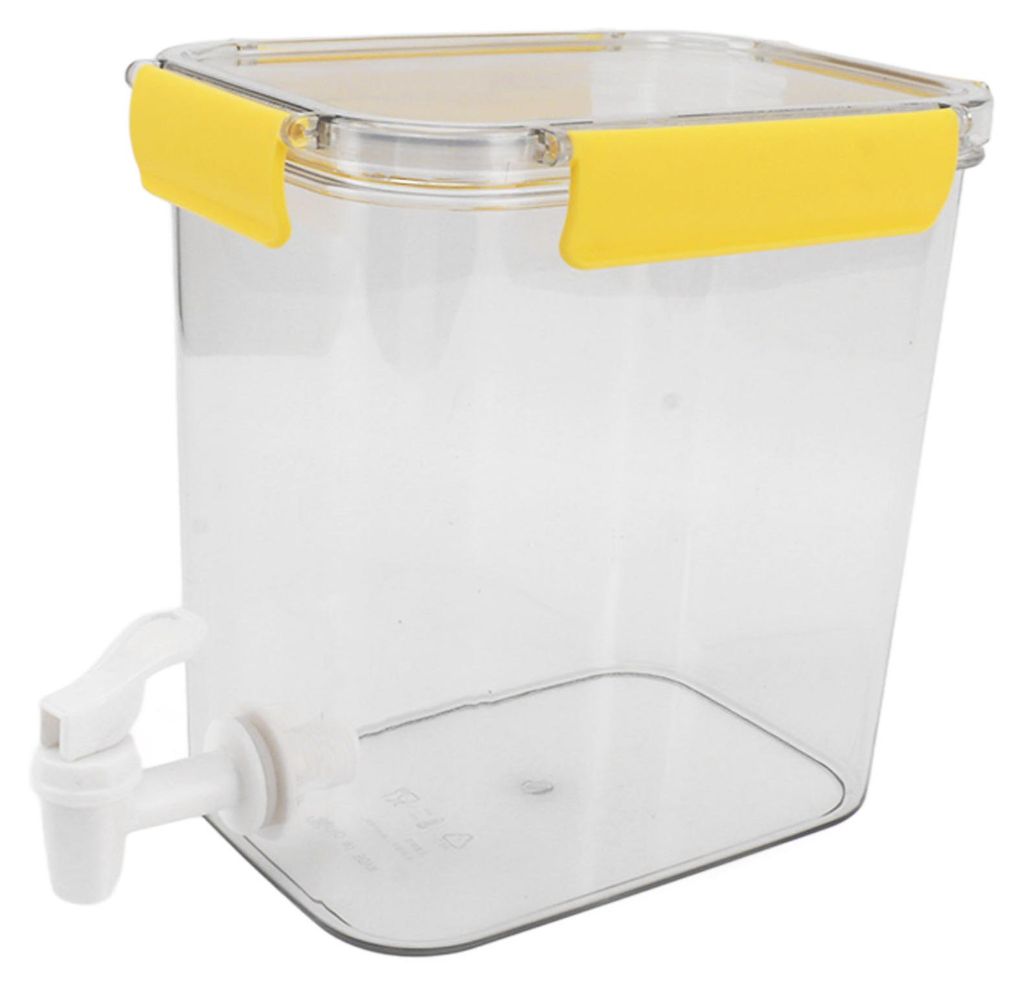 Kühlschrank-Kaltwasserkessel 3,5 l mit Wasserhahn, multifunktional, PET, sparsam, praktisch, Kühlschrank-Getränkespender für Party, Saft, Eiste...