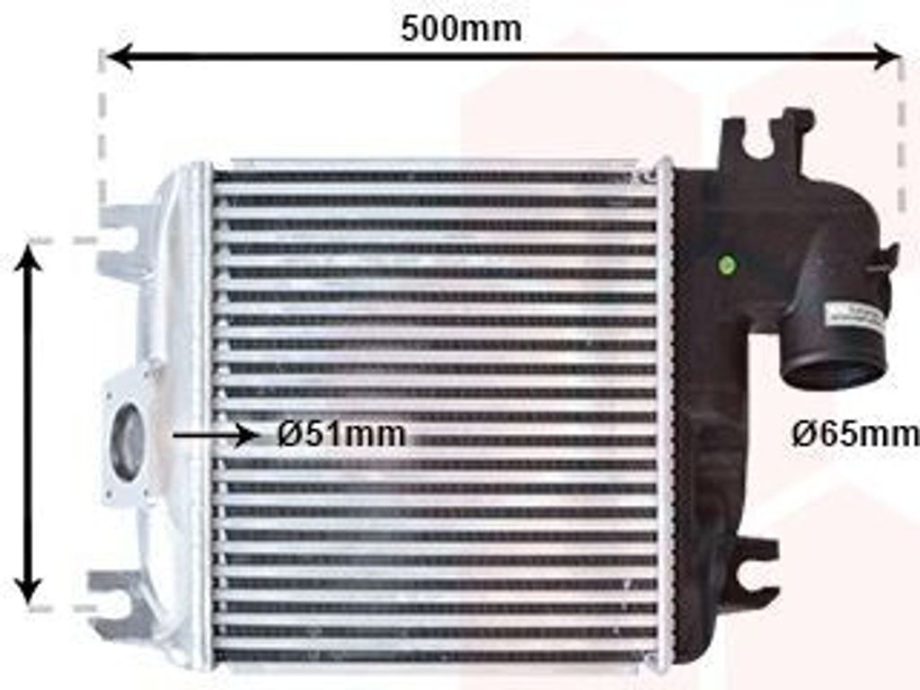 VAN WEZEL 53014705 Ladeluftkühler LLK für TOYOTA HILUX III Pick-up (TGN1, GGN2, GGN1, KUN2, KUN1) Turbo Intercooler