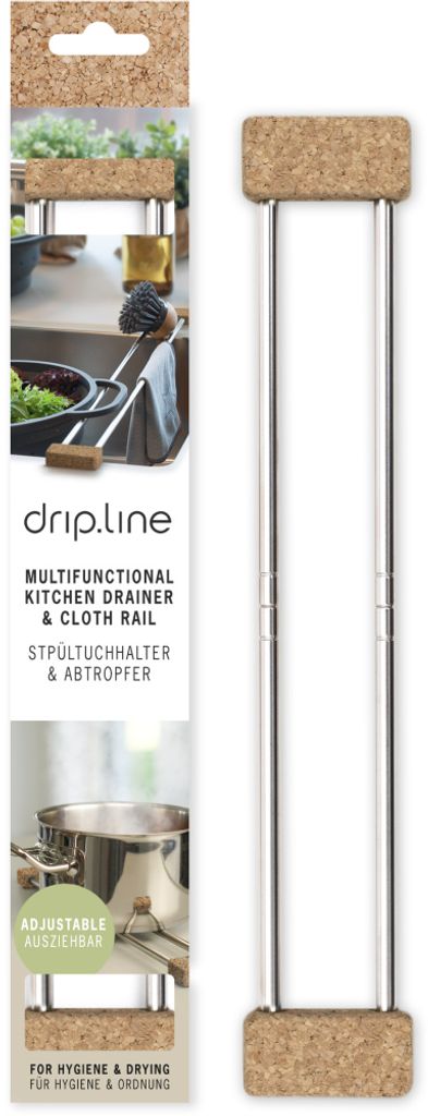 Sanni Shoo drip.line Spültuchhalter Ordnungshelfer Organizer Multitool Kork