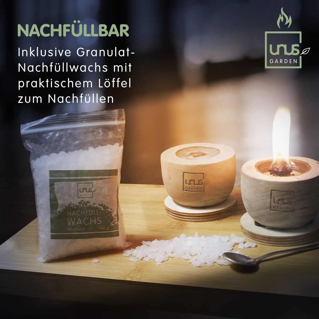 UNUS® Beton TischfeuerKerzen handgemacht Kaufland.de