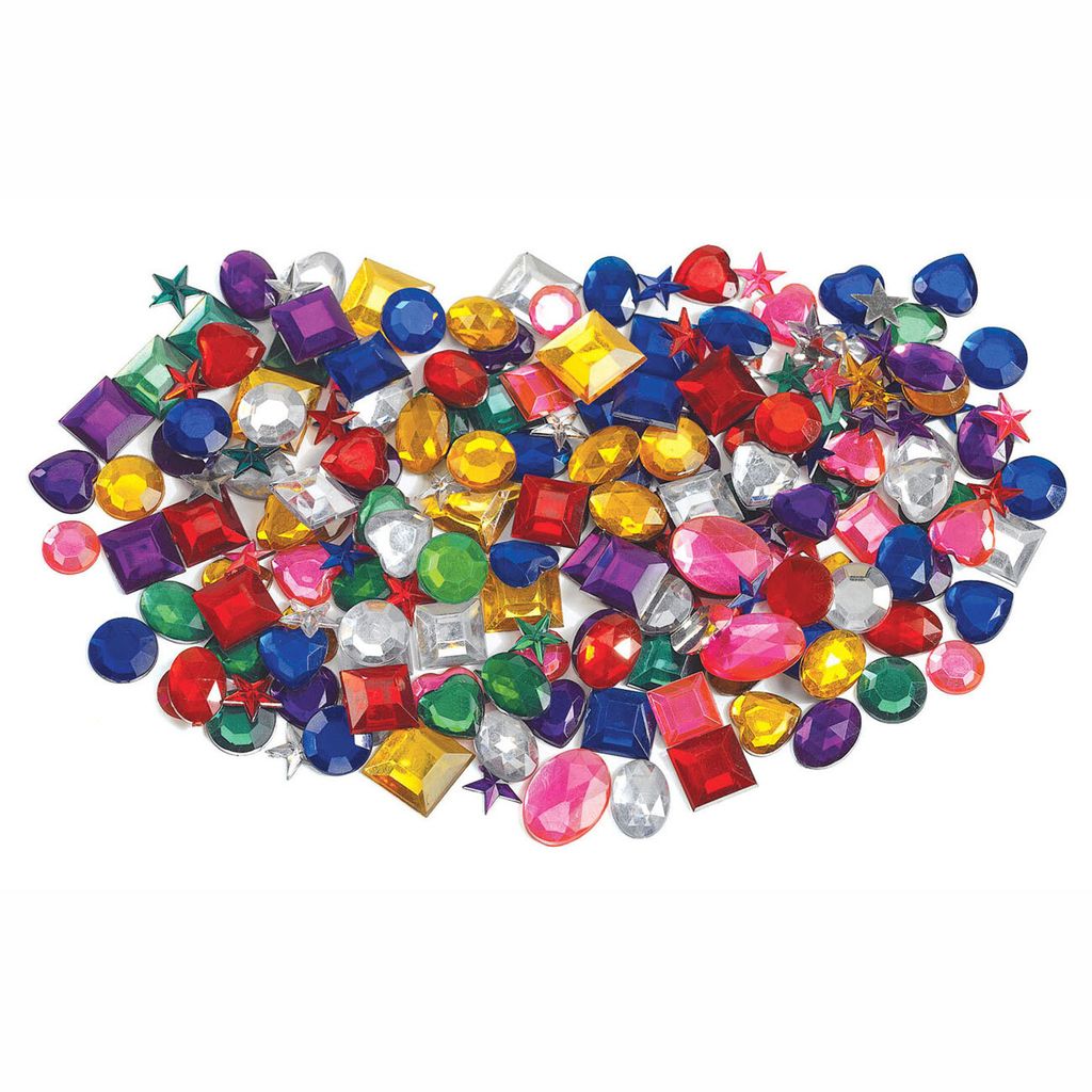 Colorations Glitzer Strasssteine Bastelset 2000 Stück Mehrfarbig