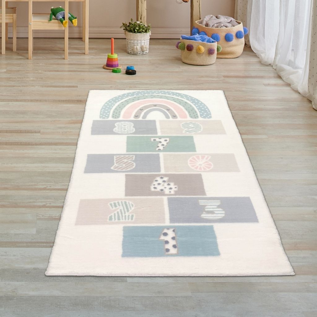 Produktbild von CARPETIA Teppich Kinderzimmer Hüpfspiel Muster
