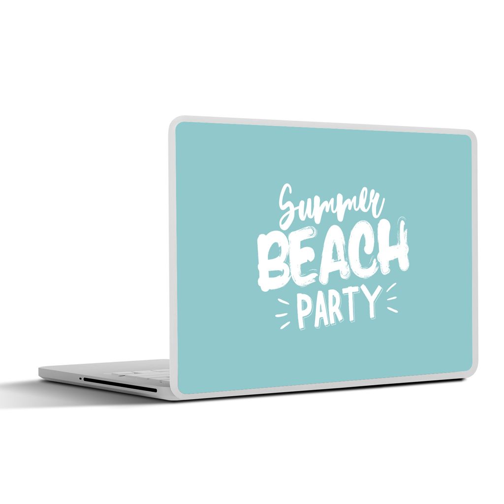 MuchoWow Laptop Aufkleber Sticker Cover Sommer - Strand - Party 40x30 cm - Laptop Dekoration - Selbstklebend