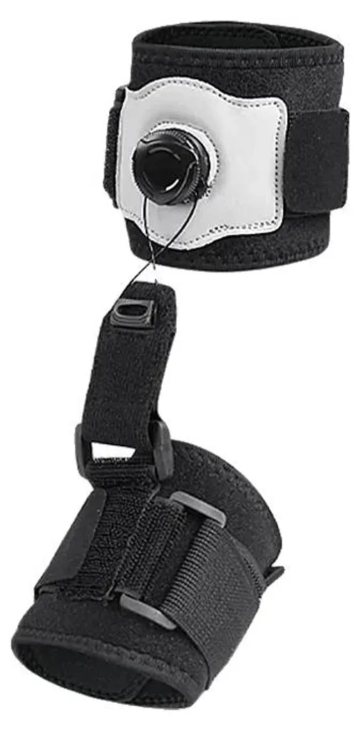 Attelle pour pied sport et marche ajustable pour un soutien léger noir
