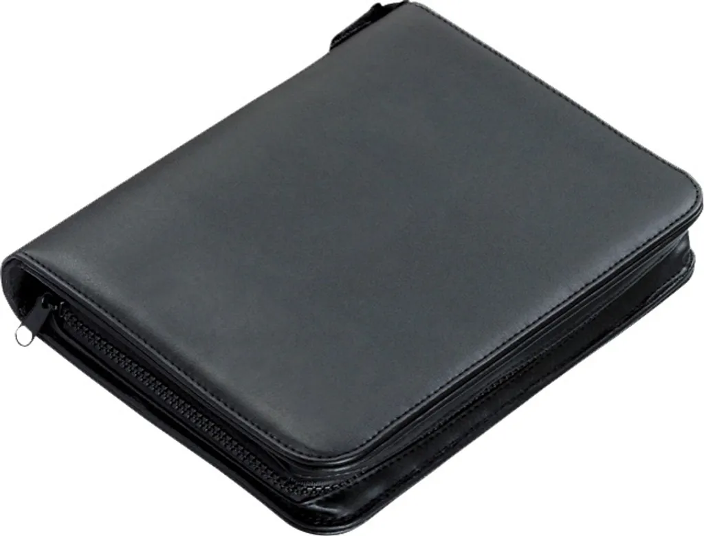 Cartella Alassio 30144 A5 con Zip - Organizer Professionale Nero Corniglia