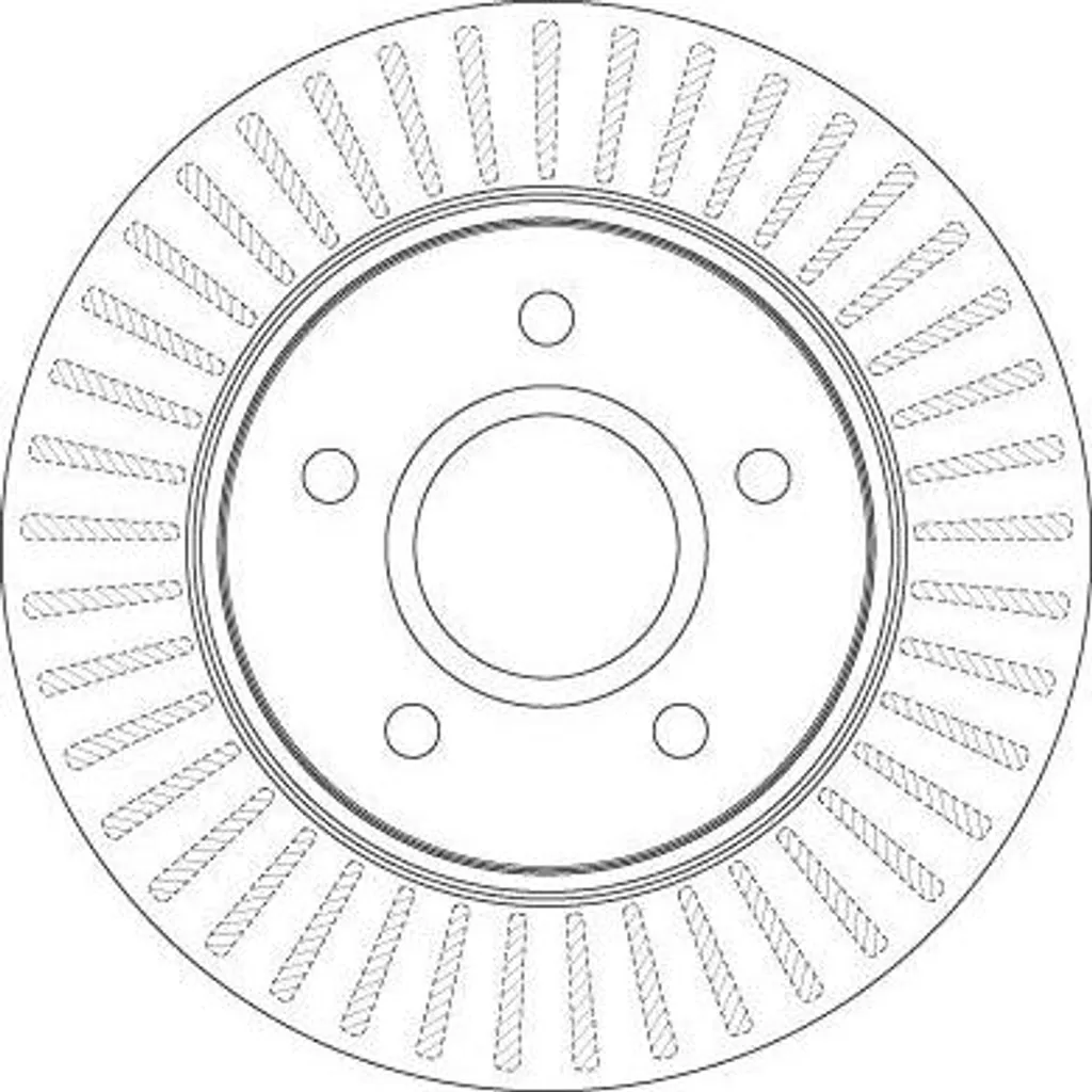 Disque de frein TRW DF6253S OE 68032944AA pour Voyager et Freemont