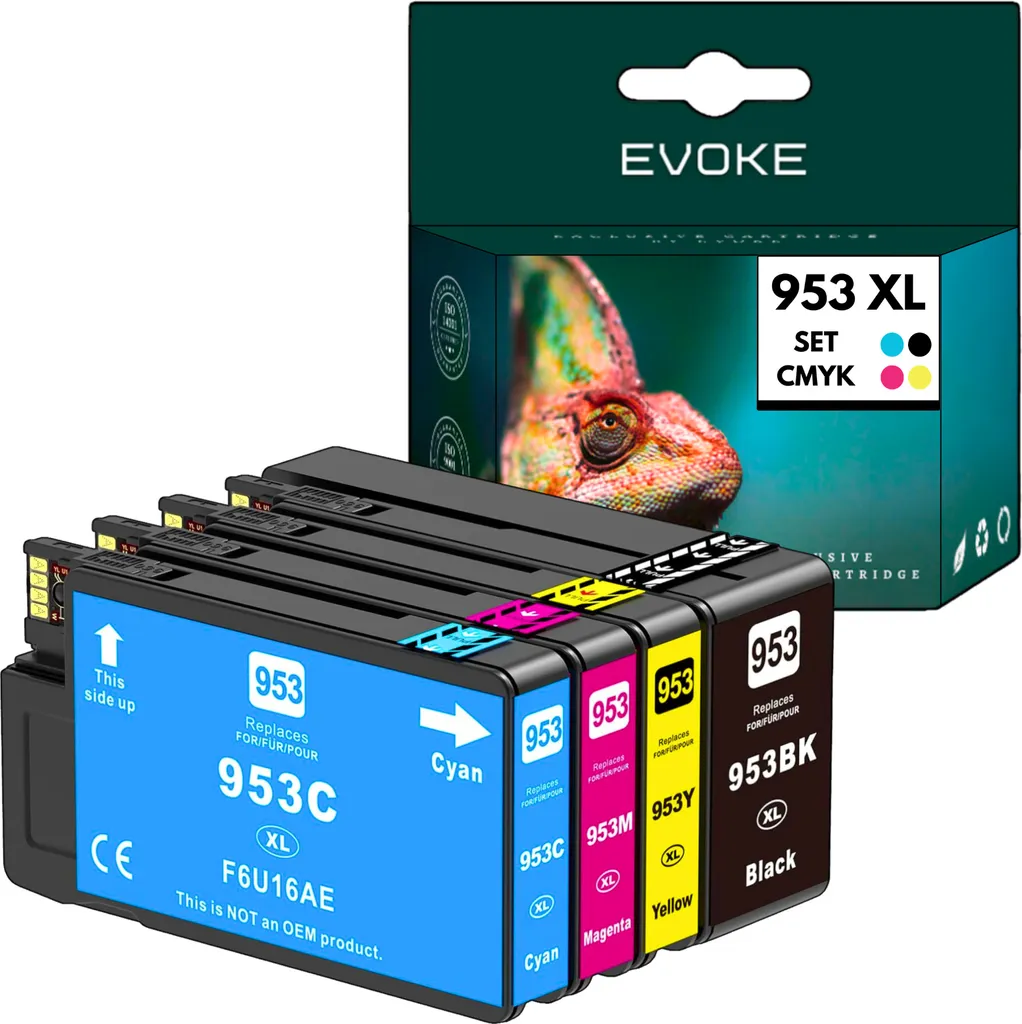 Pack de Cartouches d'Encre HP 953 XL Haute Capacité pour Imprimante OfficeJet