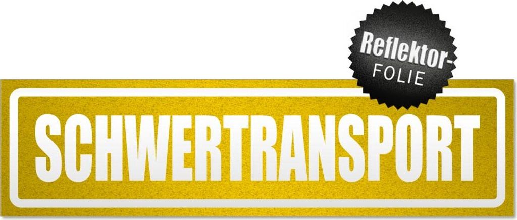 Schwertransport invertiert Magnetschild Schild magnetisch