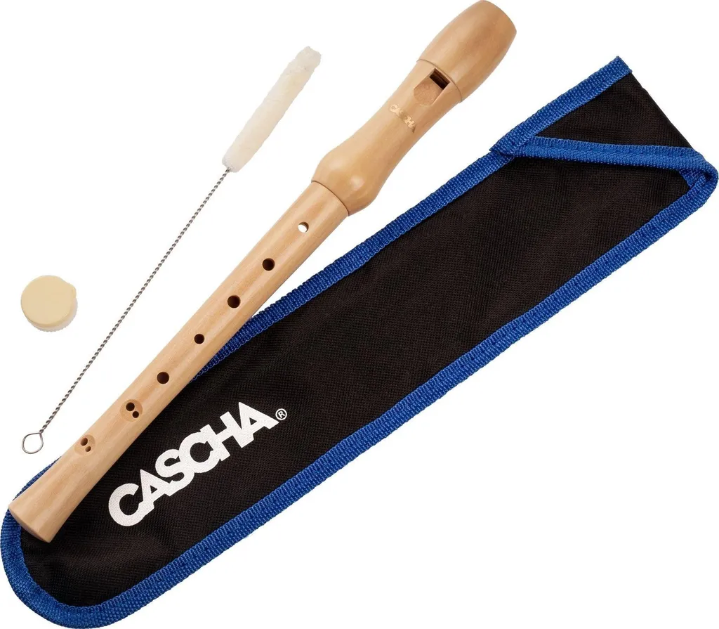 Cascha HH 2130 Flûte à bec soprano baroque en ABS robuste avec housse