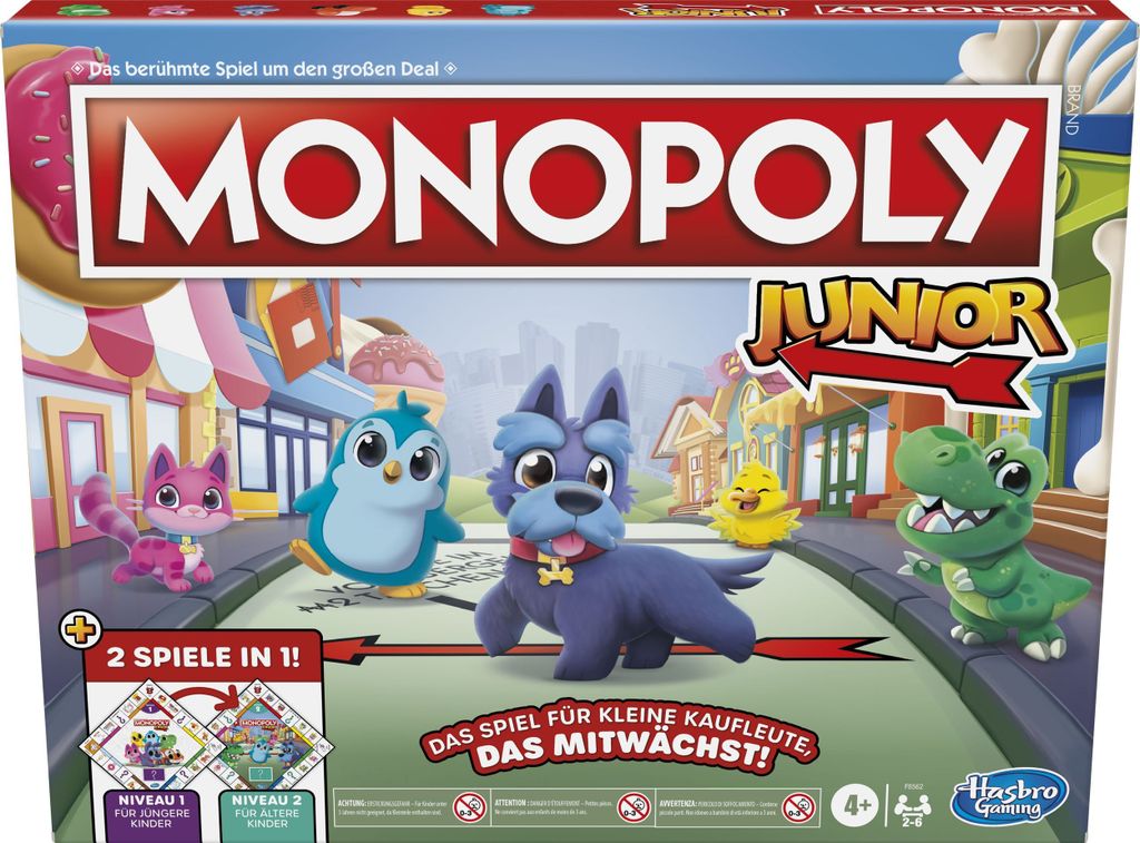 Hasbro Monopoly Junior 2 Games in 1 Produktbild 3