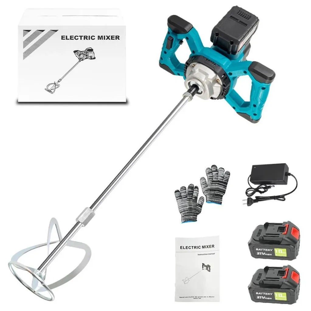 Bétonnière sans fil Brushless 18V avec kit de 2 batteries rechargeables