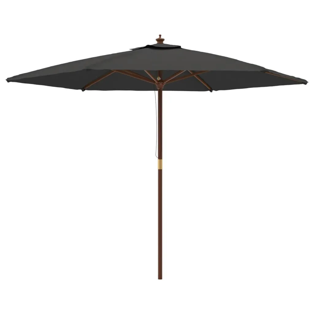 Ombrellone Legno vidaXL 299x240 cm Antracite | Ombra da Giardino Elegante