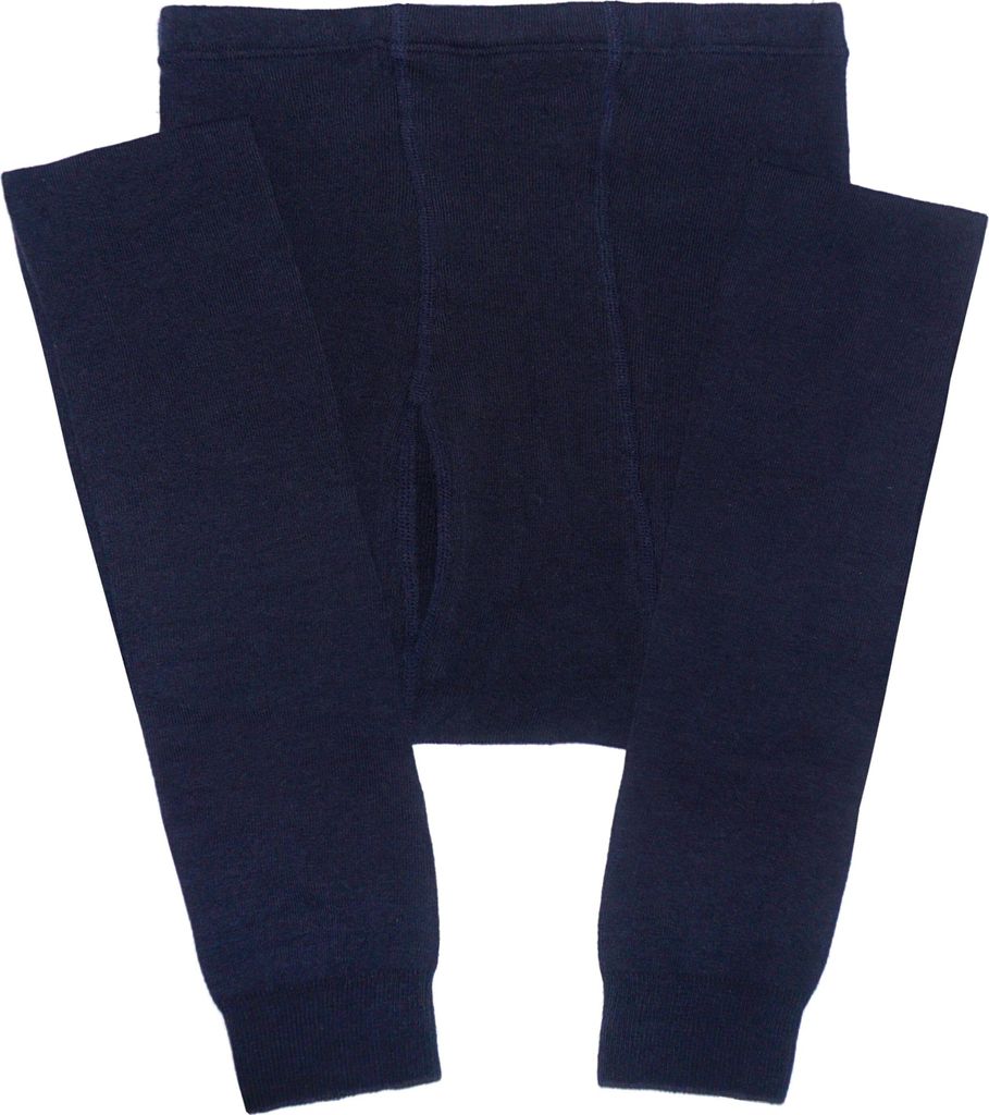 Strickstrumpfleggings Herren Leggings aus Baumwolle Einfarbig: Klassisch Marine Größe 58-60