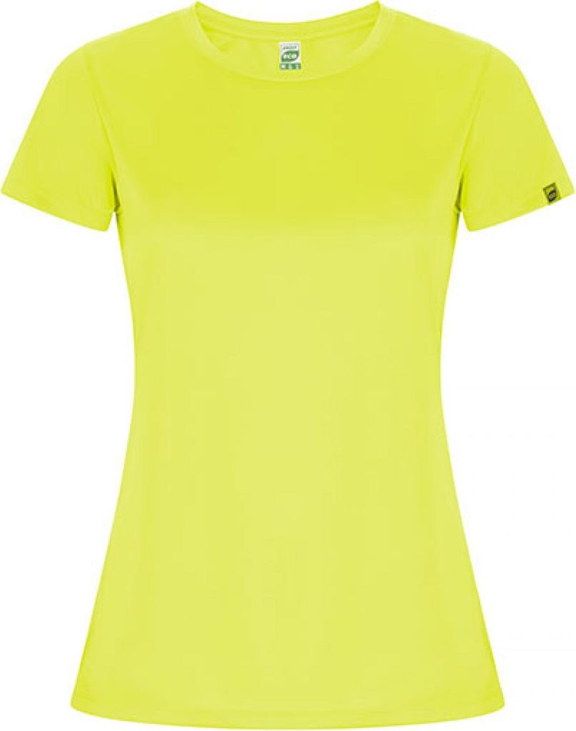 Roly Eco CA0428 | WomenŽs Imola T-Shirt Damen T-Shirt - Farbe: Fluor Yellow 221 - Größe: M