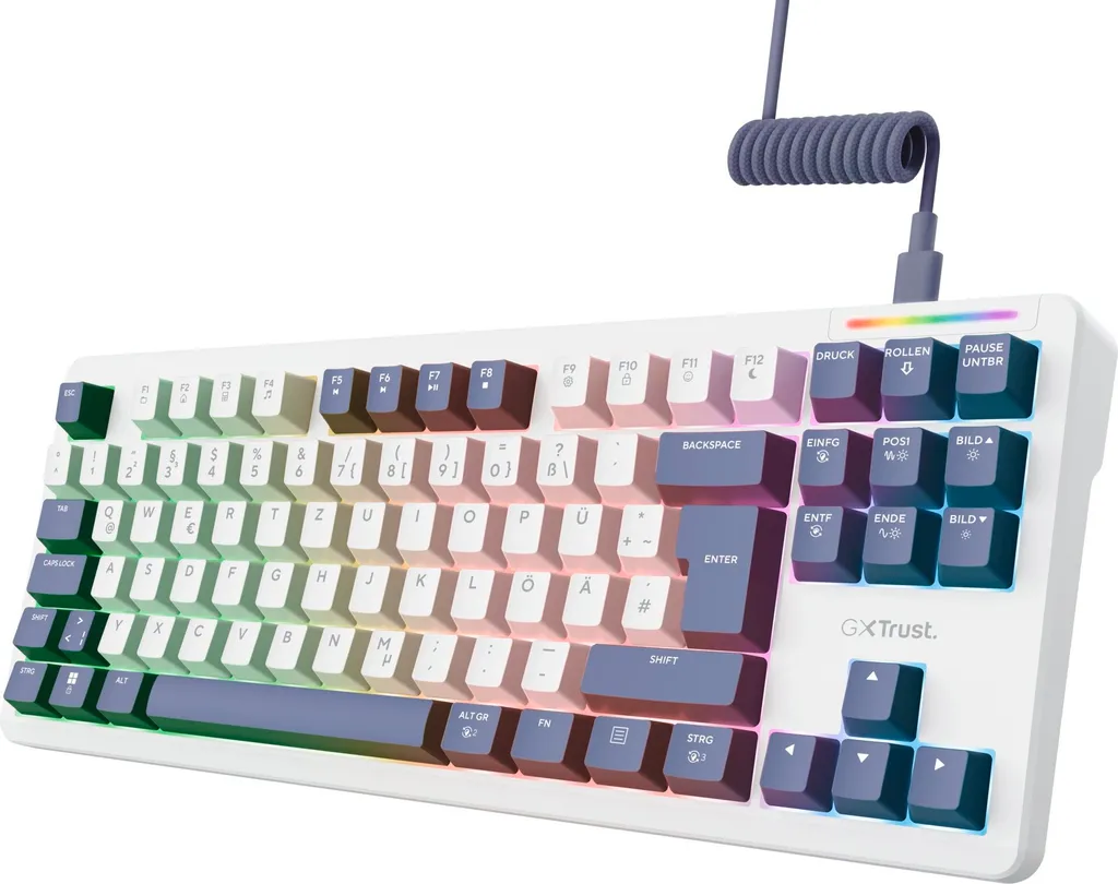 Clavier Mécanique GXTrust 872 Xyra TKL pour Setup Compact QWERTZ