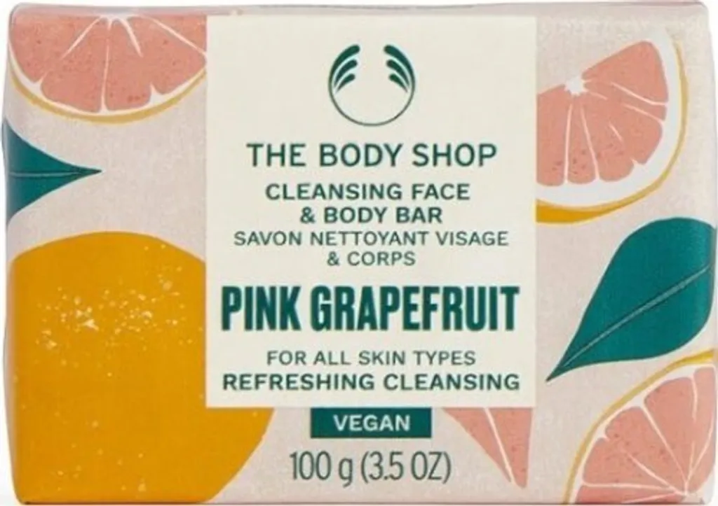 Savon solide Pamplemousse rose visage et corps Cleansing Bar 100 g