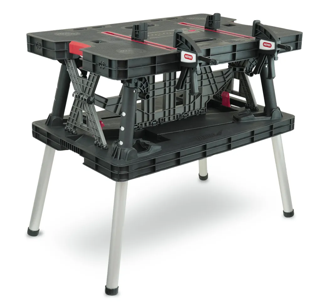 Établi Pliant Dedra N120 453Kg - Table de Travail Robuste Pliable