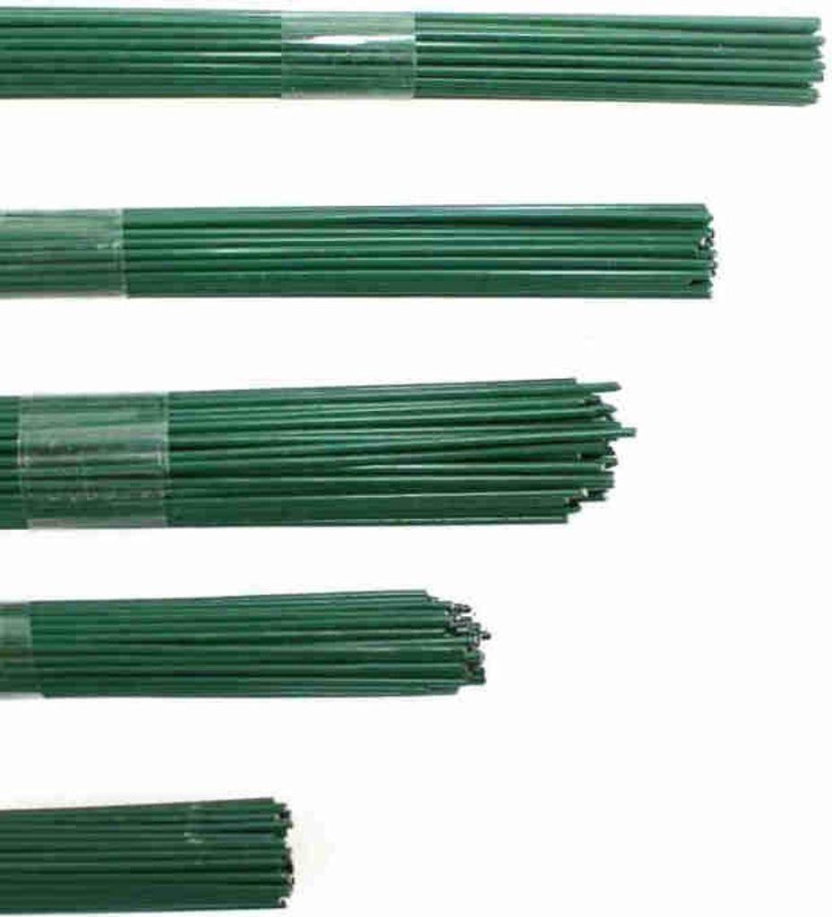 2,5kg Blumendraht grün lackiert Steckdraht Basteldraht Bindedraht alle Größen, Ausf:0.8 x 300mm