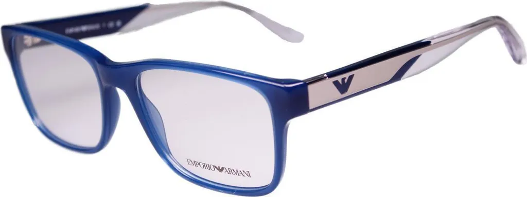 Emporio Armani EA3239 6092 Lunettes de Vue Bleues avec Verres Zeiss 1.67