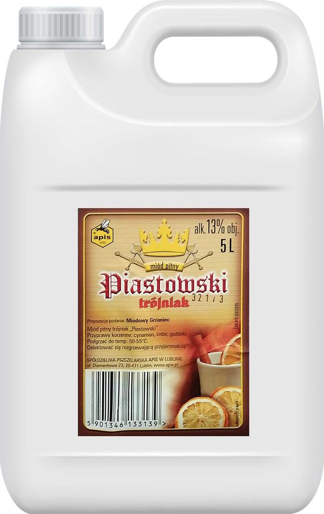 Piastowski-Trojniak-Honig (Drittel) 5L Kanister | Honigwein