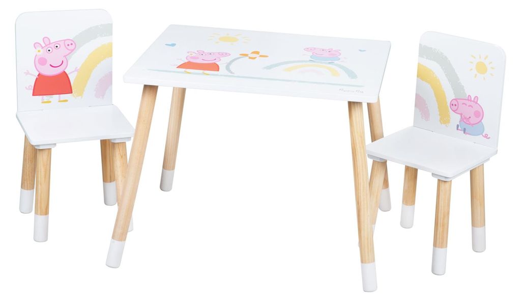 roba Kindersitzgruppe Peppa Pig - 2 Kinderstühle & 1 Tisch Produktbild 