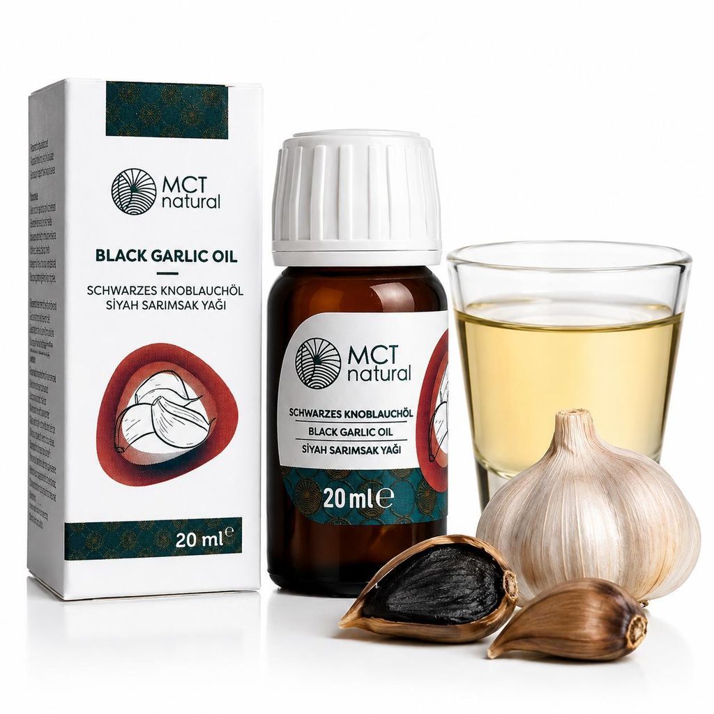 Schwarzer Knoblauchöl 20 ml – aromatisches Speiseöl für Produktbild 