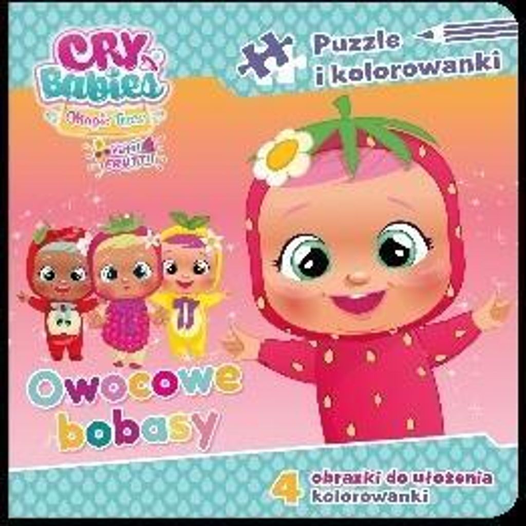 Media Service Zawada: Kolorowanki I Puzzle Owocowe Bobasy - Dla Przedszkolaków