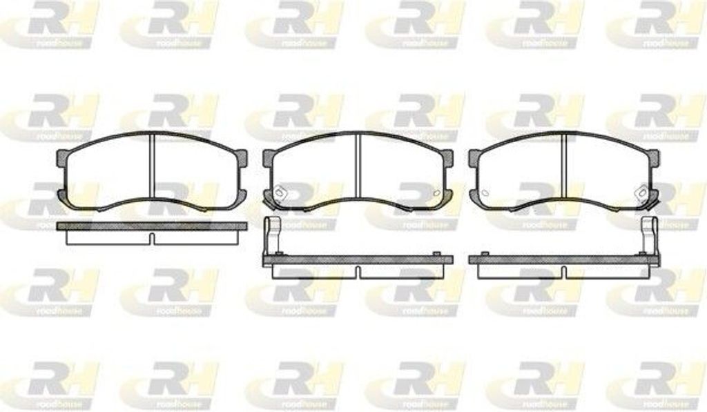 ROADHOUSE Bremsbeläge Satz Vorne Bremsklötze für MAZDA MPV II (LW) 2313.02