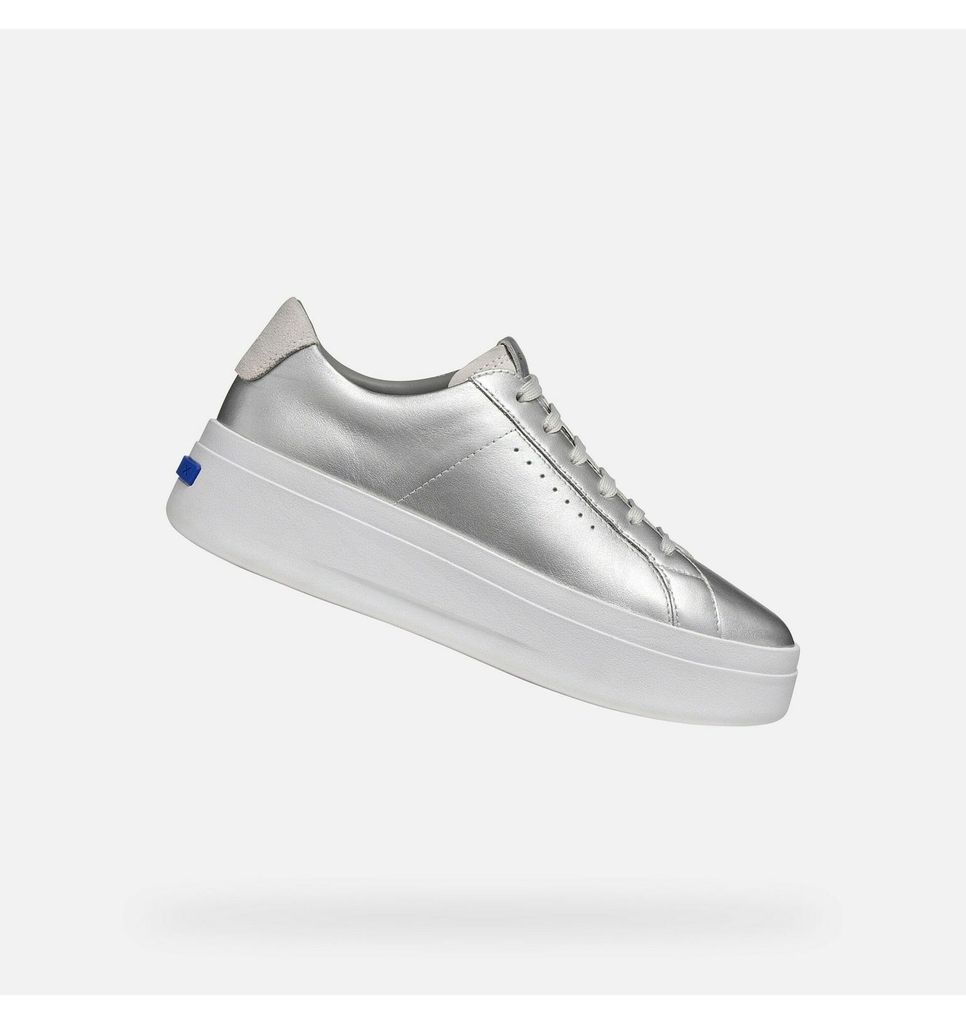 Geox Silberne Damen-Sneaker Gxcp-03 37