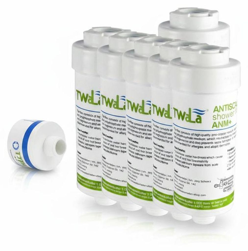 5x TWaLa Duschfilter Wasserfilter gegen Kalk/Chlor Shower filter AWF-SWR-P