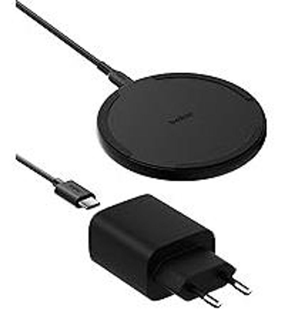 Belkin Kabelloses Ladepad (15 W) – Qi Ladegerät, Qi Ladestation für Apple iPhone 16, iPhone 15/14/13-Serie, AirPods, Samsung Galaxy S25, Galaxy...