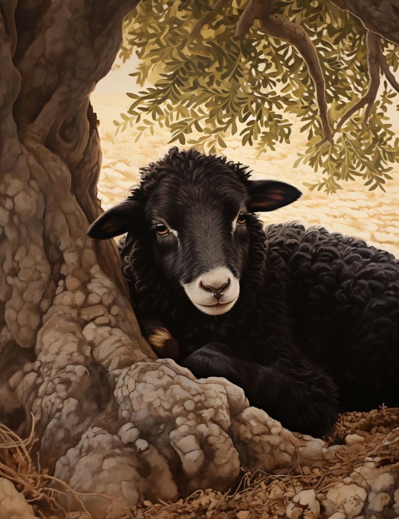 Plakat 50x65cm Ruhe in der Dunkelheit