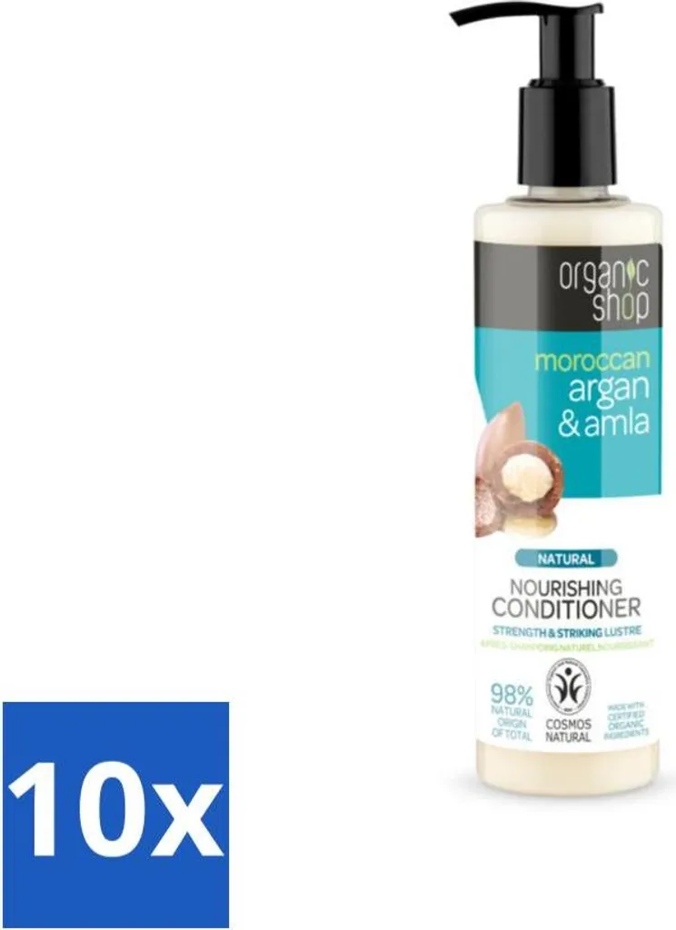 Organic Shop Balsamo Argan & Amla 280ml - Set 10 Pezzi Offerta Stock