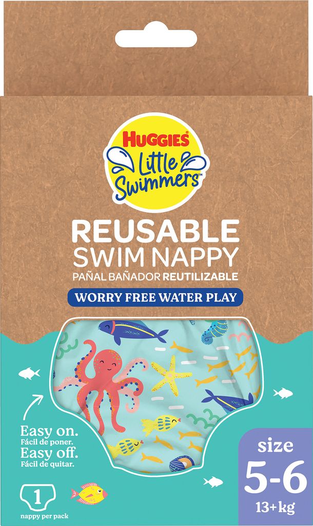 Huggies Little Swimmers wiederverwendbare Schwimmwindel Größe 5-6 Unter Wasser