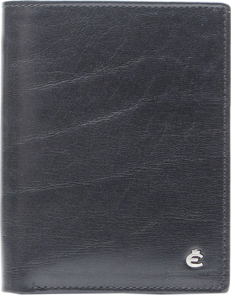 Esquire Toscana Wallet Black Nero | Portafoglio Pelle con RFID